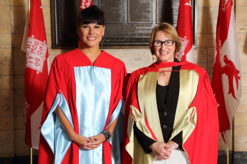 Nathalie Bondil and Principal Suzanne Fortier