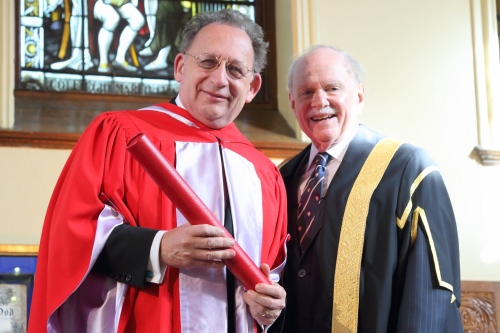 Boris Brott and Chancellor Arnold Steinberg