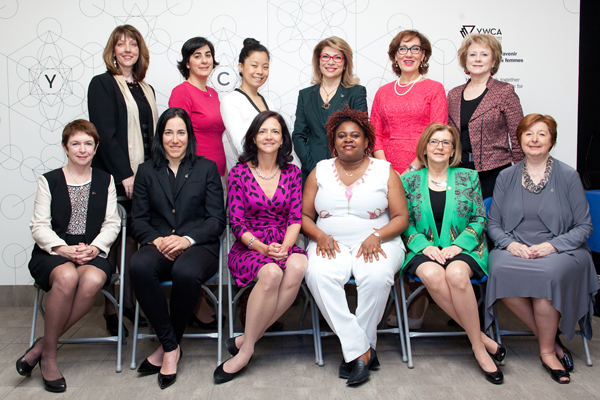 The YWCA Montreal's 2014 Women of Distinction includes Wendy Thomson (front row, far left) and Nathalie Tufenkji (back row, second from left). 