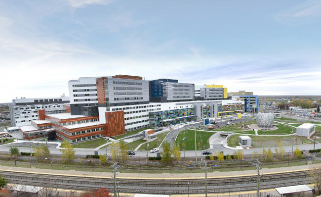 The state-of-the-art Glen site has two emergency rooms and 500 rooms. / Photo courtesy of the MUHC