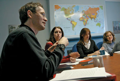 Rex Brynen engaging McGill students on Middle East politics