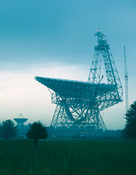 The Green Bank Telescope in West Virginia, one of several telescopes around the world that Vicky Kaspi uses to comb the stars