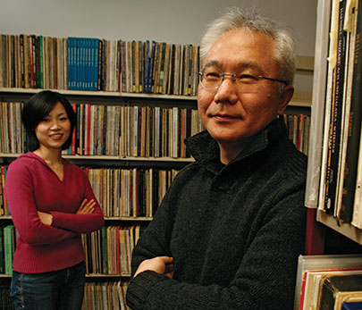 Professor Ichiro Fujinaga and PhD student Catherine Lai explore ways to digitize and retrieve analog recordings.