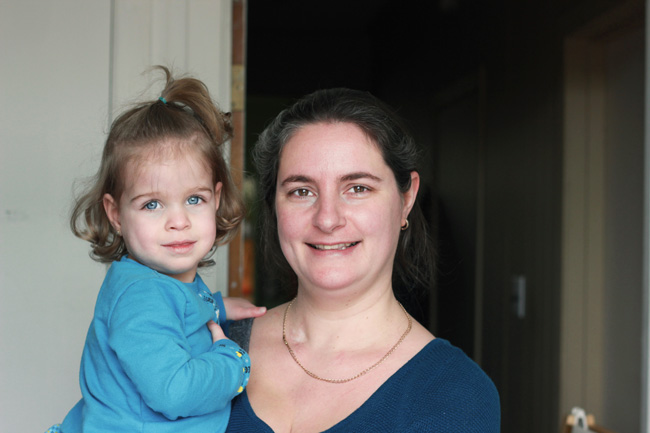 "I am one hundred percent recovered, and Florence is doing fine. She’s always cheerful and adapts well to change. She is our little angel,” says Amélie Bourassa, who was in a coma when her daughter was born at 29 weeks. / Photo: Patricia Vasquez