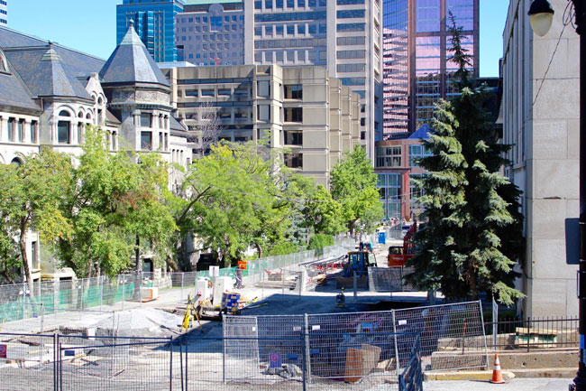 Construction on McTavish is particularly extensive. / Photo: Neale McDevitt