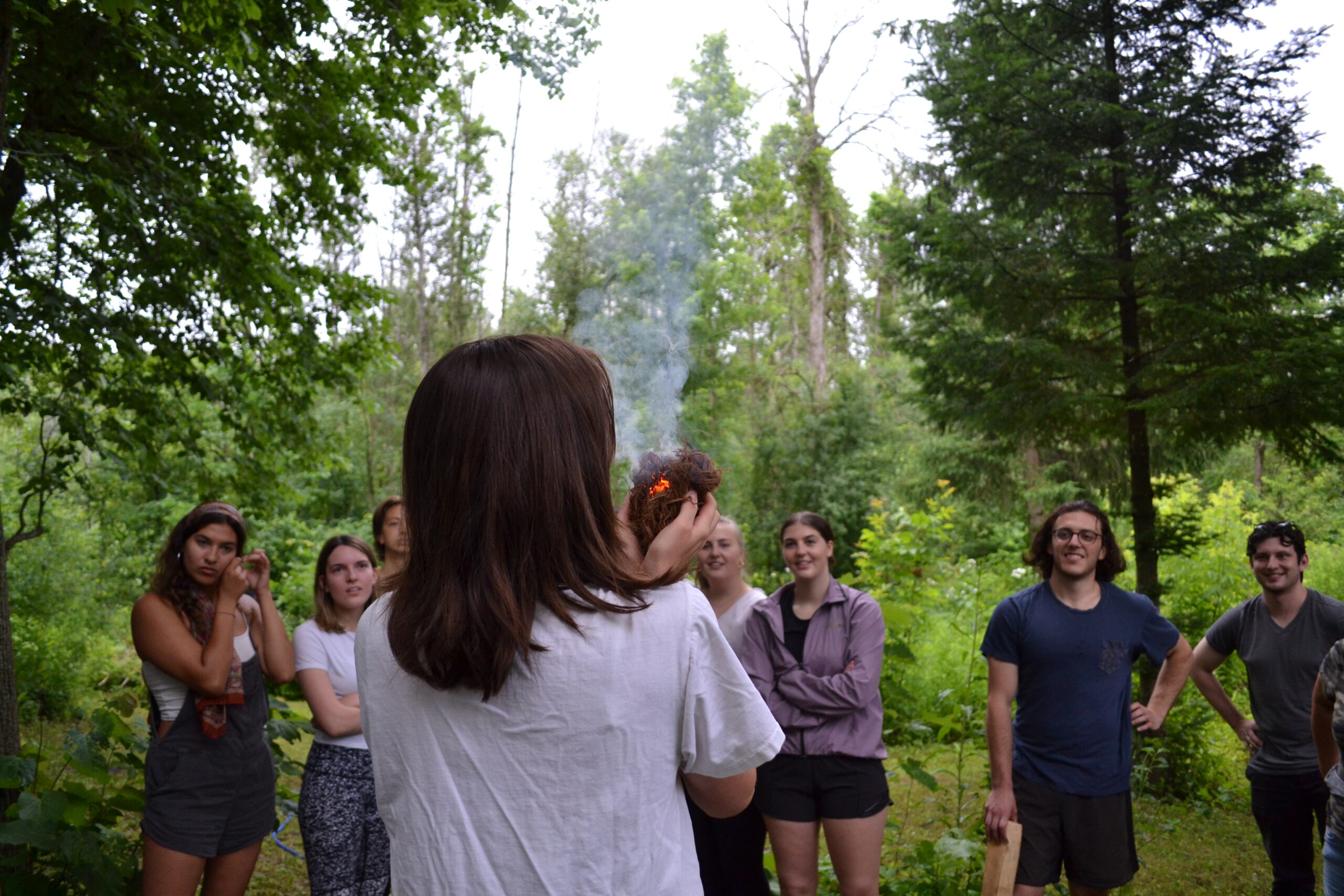 IMPRESS students at a Wilderness session in Kahnawake