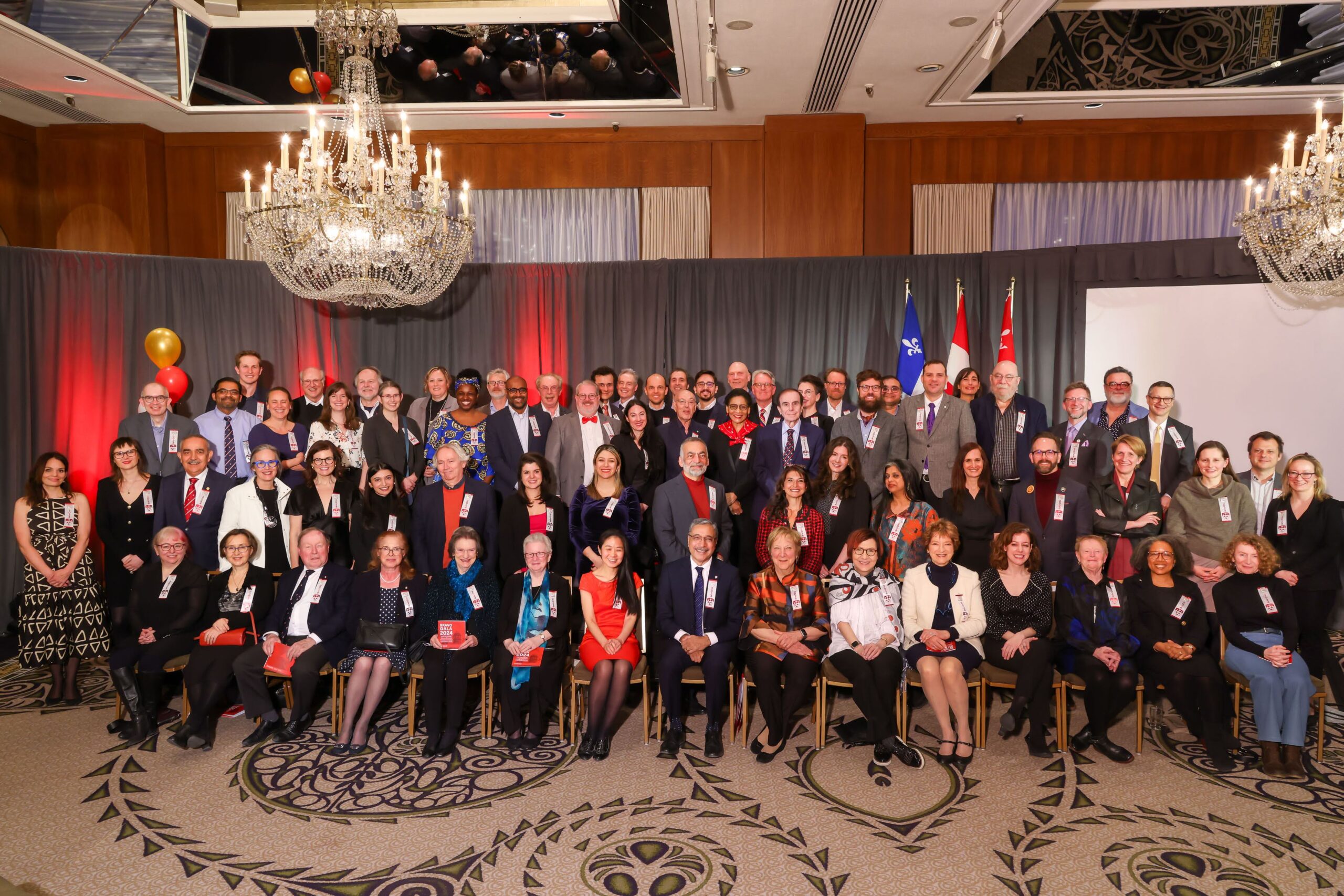 Photo of the 111 award-winning researchers and scholars at McGill 