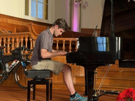 Ryan Hull on piano