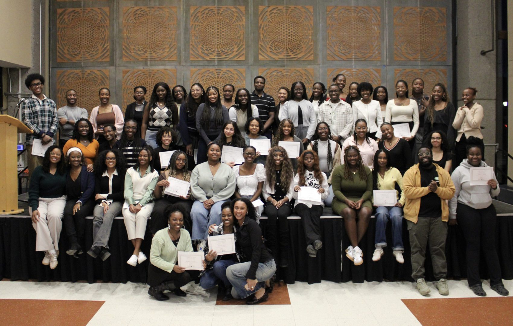 A large group photo of Pick Your Path participants.