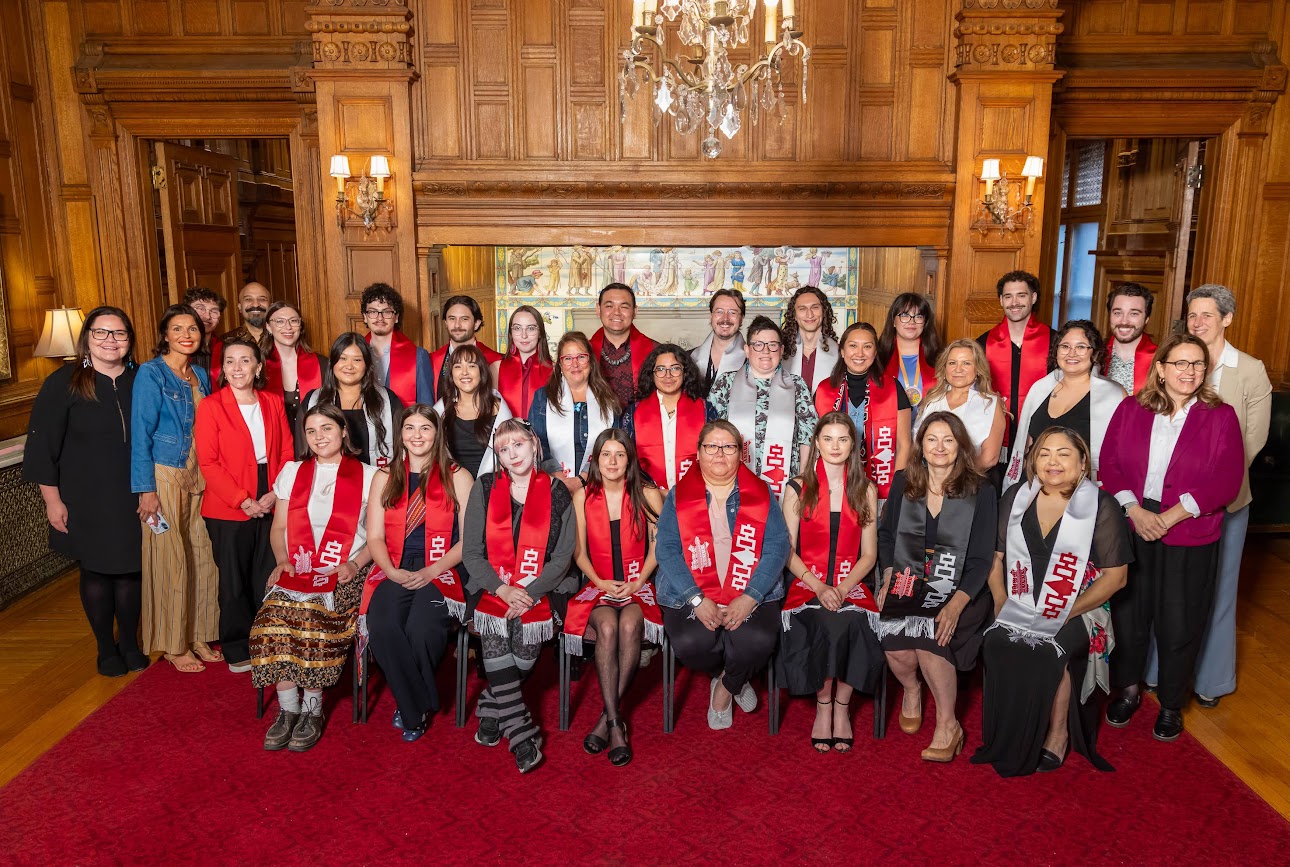 Indigenous graduates at the 2026 Scarf Ceremony