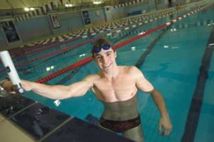 Pointe-Claire's Steven Bielby, who has qualified for eight events in the CIS swin championships, is considered McGill’s best medal hope. / Photo: Owen Egan