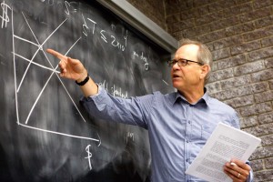 Ten McGill Economics professors, including George Grantham (above), got together to create ECON 319, an internmediate-level course on economic crises with a particular focus on the current global crisis. / Photo: Owen Egan