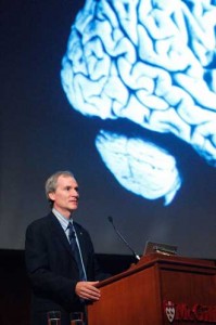 Dr. Marc Tessier-Lavigne delivers rhe 2009 Beatty Memorial Lecture. / Owen Egan