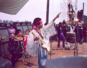 Jimi Hendrix closes Woodstock back in 1969. / Photo courtesy of Woodstock Wiki.